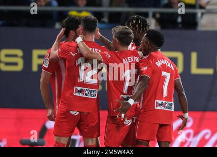 Cadiz, Spanien. 30. Dezember 2022. La Liga Spanisches Fußballspiel La Liga Cadiz gegen Almeria im Nuevo Mirandilla Stadium, Cadiz 30. Dezember 2022 900/Cordon Press Credit: CORDON PRESS/Alamy Live News Stockfoto