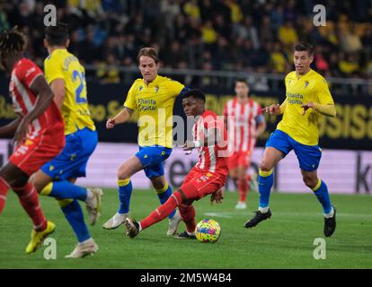 Cadiz, Spanien. 30. Dezember 2022. La Liga Spanisches Fußballspiel La Liga Cadiz gegen Almeria im Nuevo Mirandilla Stadium, Cadiz 30. Dezember 2022 900/Cordon Press Credit: CORDON PRESS/Alamy Live News Stockfoto