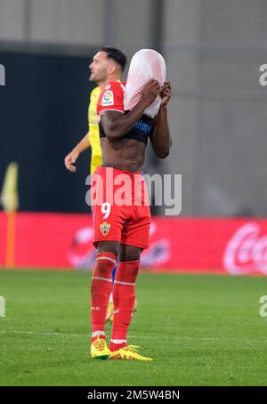 Cadiz, Spanien. 30. Dezember 2022. La Liga Spanisches Fußballspiel La Liga Cadiz gegen Almeria im Nuevo Mirandilla Stadium, Cadiz 30. Dezember 2022 900/Cordon Press Credit: CORDON PRESS/Alamy Live News Stockfoto