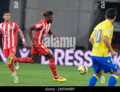 Cadiz, Spanien. 30. Dezember 2022. La Liga Spanisches Fußballspiel La Liga Cadiz gegen Almeria im Nuevo Mirandilla Stadium, Cadiz 30. Dezember 2022 900/Cordon Press Credit: CORDON PRESS/Alamy Live News Stockfoto