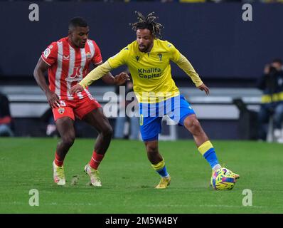 Cadiz, Spanien. 30. Dezember 2022. La Liga Spanisches Fußballspiel La Liga Cadiz gegen Almeria im Nuevo Mirandilla Stadium, Cadiz 30. Dezember 2022 900/Cordon Press Credit: CORDON PRESS/Alamy Live News Stockfoto