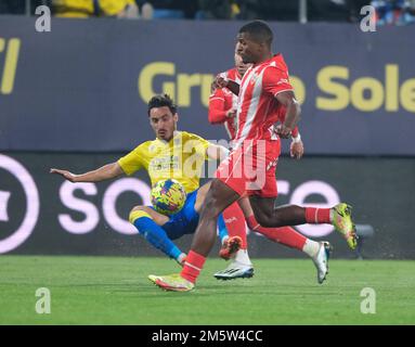 Cadiz, Spanien. 30. Dezember 2022. La Liga Spanisches Fußballspiel La Liga Cadiz gegen Almeria im Nuevo Mirandilla Stadium, Cadiz 30. Dezember 2022 900/Cordon Press Credit: CORDON PRESS/Alamy Live News Stockfoto