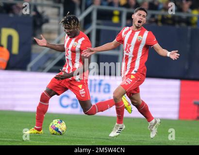 Cadiz, Spanien. 30. Dezember 2022. La Liga Spanisches Fußballspiel La Liga Cadiz gegen Almeria im Nuevo Mirandilla Stadium, Cadiz 30. Dezember 2022 900/Cordon Press Credit: CORDON PRESS/Alamy Live News Stockfoto