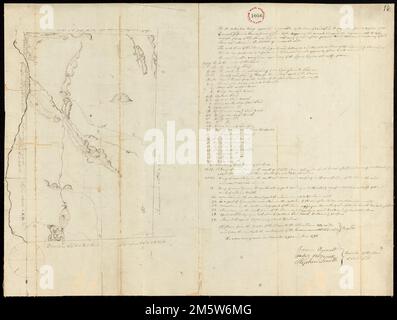 Plan von Sandisfield, Name des Gutachters nicht angegeben, vom Juni 1795... Massachusetts, Berkshire, County, Sandisfield Stockfoto