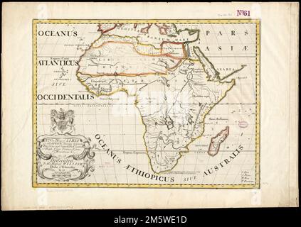 Eine neue Karte von Libyen oder dem alten Africk, die ihre allgemeinen Divisionen, die bemerkenswertesten Länder oder Menschen, Städte, städte, Flüsse, Berge umreißt &c : seiner Hoheit William, dem Herzog von Gloucester gewidmet. Freischnitt abgebildet. Dekorativer Titel Cartouche mit königlichen Armen. Enthält eine Abkürzungstabelle... Neue Karte von Libyen oder dem alten Africk, die seine allgemeinen Divisionen, die bemerkenswertesten Länder oder Menschen, Städte, Flüsse, Berge und so weiter zeigt Neue Karte von Libyen oder dem alten Africk, die seine allgemeinen Divisionen, die bemerkenswertesten Länder oder Menschen, Städte, Flüsse, Berge zeigt. Afrika Afrika Stockfoto