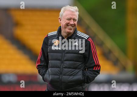 Wolverhampton, Großbritannien. 31. Dezember 2022. Steve McClaren kommt vor dem Premier League-Spiel Wolverhampton Wanderers gegen Manchester United in Molineux, Wolverhampton, Großbritannien, am 31. Dezember 2022 (Foto von Craig Thomas/News Images) in Wolverhampton, Großbritannien, am 12./31. Dezember 2022. (Foto: Craig Thomas/News Images/Sipa USA) Guthaben: SIPA USA/Alamy Live News Stockfoto