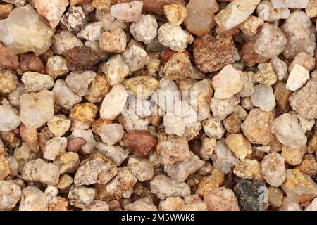 Rau und robust: Nahaufnahme der Steinstruktur Stockfoto