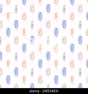 Aquarell weicher Boho-Mustervektorhintergrund Stock Vektor