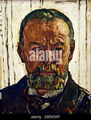 Selbstportrait, Ferdinand Hodler (1853 − 1918) Schweizer, Schweiz ( Schweizer Künstler Ferdinand Hodler ist einer der einzigartigsten Meister des Jugendstils ) Stockfoto