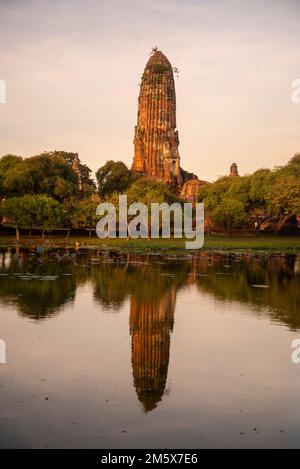 A Stupa of the Wat Phra RAM in the City Ayutthaya in the Province of Ayutthaya in Thailand, Thailand, Ayutthaya, November 2022 Stockfoto