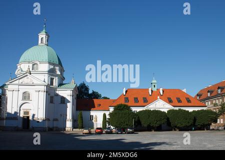 Ein Bild der römisch-katholischen Kirche St. Casimir in Warschau, Polen Stockfoto