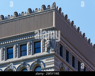 Das Ellicott Square Building, einst das größte Bürogebäude der Welt, wurde von Daniel Burnham & Company entworfen und 1896 fertiggestellt. Stockfoto