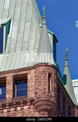 Richardson Olmsted Complex, eine ehemalige Nervenklinik, wird zur adaptiven Wiederverwendung als Konferenzzentrum restauriert. Stockfoto