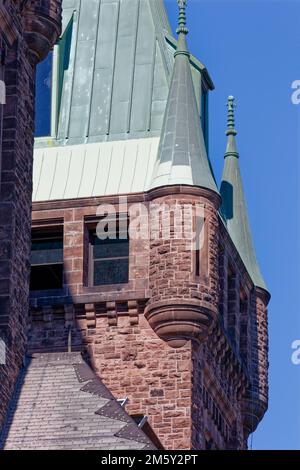 Richardson Olmsted Complex, eine ehemalige Nervenklinik, wird zur adaptiven Wiederverwendung als Konferenzzentrum restauriert. Stockfoto