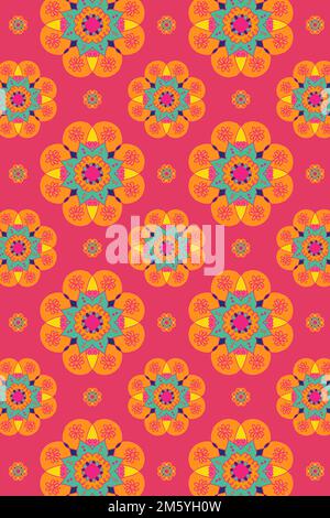 Diwali-Vektor-Mandala-Hintergrund Stock Vektor