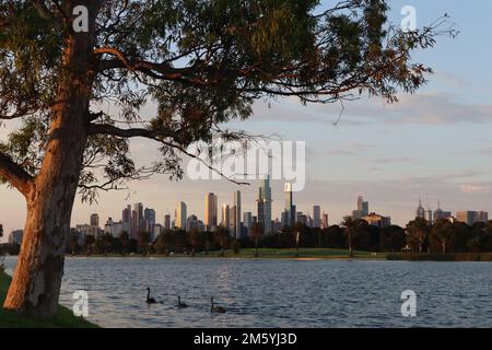 Melbournes Albert Park Stockfoto