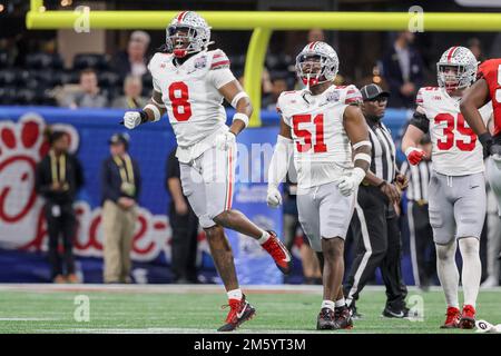 Atlanta, Georgia, USA. 31. Dezember 2022. Chick-fil-A Peach Bowl im Mercedes-Benz-Stadion, Atlanta, Georgia. (Kreditbild: © Scott Stuart/ZUMA Press Wire) Kredit: ZUMA Press, Inc./Alamy Live News Stockfoto