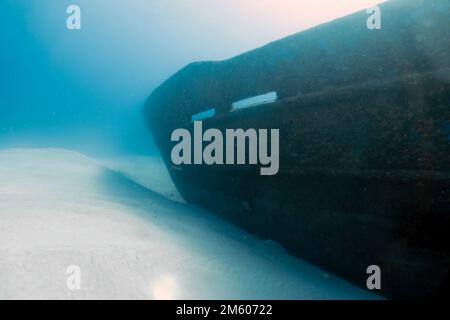 Das Wrack des MS Sherice M. in South Bimini, Bahamas Stockfoto