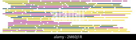 Cartoon-Codierung simulierte Linien Vektor-Illustration Stock Vektor