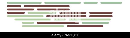 Cartoon-Codierung simulierte Linien Vektor-Illustration Stock Vektor