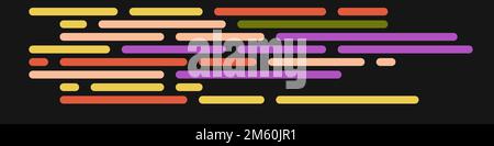 Cartoon-Codierung simulierte Linien Vektor-Illustration Stock Vektor