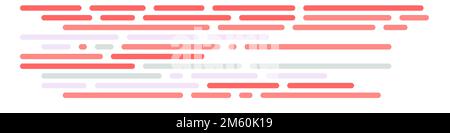 Cartoon-Codierung simulierte Linien Vektor-Illustration Stock Vektor