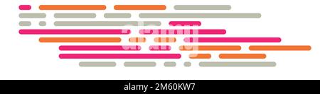 Cartoon-Codierung simulierte Linien Vektor-Illustration Stock Vektor