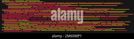 Cartoon-Codierung simulierte Linien Vektor-Illustration Stock Vektor