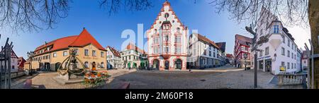 Pfullendorf Market Place Panorama Deutschland Stockfoto