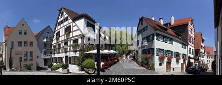 Fischerstadt Panorama Ulm Deutschland Stockfoto