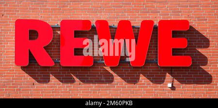 REWE Marken-Discount, Logo, Deutschland Stockfoto