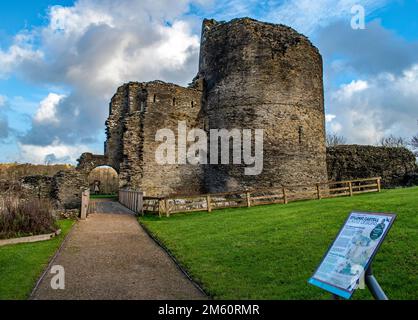 Schloss Cilgerran, Wales Stockfoto