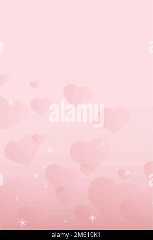 Abstrakt funkeln Herz Muster Vektor rosa Hintergrund Stock Vektor