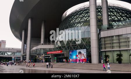 National Science and Technology Museum of Shanghai Building and Construction, China Stockfoto