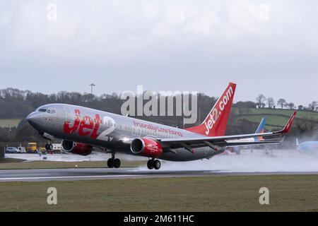 G-JZHW Boeing 737-8mg Jet2 Bristol Flughafen 29/12/2022 Jet2.com Stockfoto