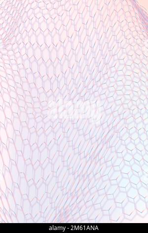 3D-Wellenmuster in Violett Stock Vektor