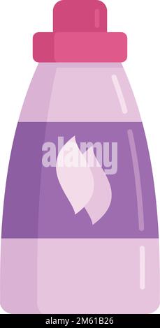 Weichmacher-Wäschesymbol. Flache Darstellung des Vektorsymbols für Weichmacher-Wäsche für isoliertes Webdesign Stock Vektor