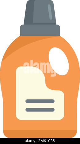 Symbol für Weichspülungen. Flache Darstellung des Vektorsymbols für Weichspülungen für isoliertes Webdesign Stock Vektor