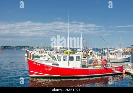 Miss Lilly. Hummerfischerboot. Hafen Von Provincetown. Provincetown, Massachusets. Cape Cod. Stockfoto