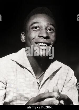 Brasilianische Fußballlegende, Pelé, 1965 Stockfoto