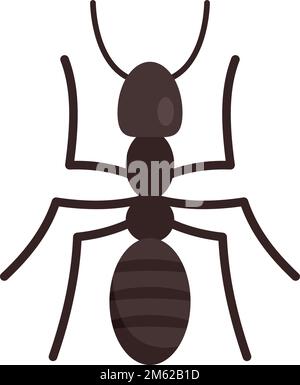 Soldatenameisensymbol. Flache Darstellung des Vektorsymbols Soldier ANT für isoliertes Webdesign Stock Vektor