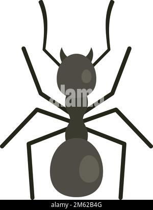 Grabameise-Symbol. Flache Darstellung des Digger ANT Vektorsymbols für isoliertes Webdesign Stock Vektor