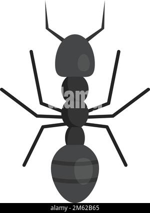 Bauernameise-Symbol. Flache Darstellung des Vektorsymbols „Farmer Ameise“ für isoliertes Webdesign Stock Vektor