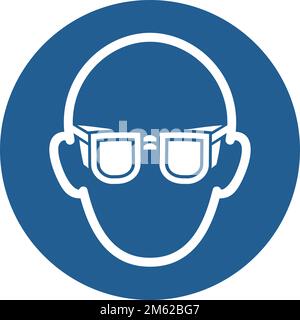 ISO 7010 M004 – Augenschutz tragen Stock Vektor