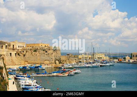 Landschaft von Gallipoli Apulien Stockfoto