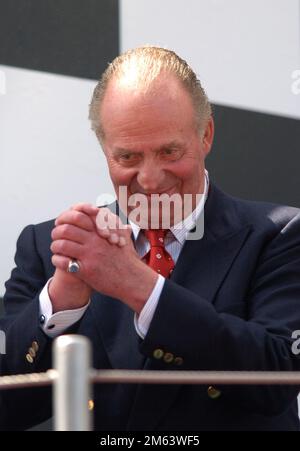 Barcelona, Spanien. 09. Mai 2004. ARCHIVFOTO: Der spanische König JUAN CARLOS feiert seinen 85. Geburtstag am 5. Januar 2023, König JUAN CARLOS von Spanien als Gast, Formel 1, GP von Spanien, Barcelona, 05/09/2004, Motorsport? Kredit: dpa/Alamy Live News Stockfoto