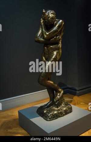 August Rodin: Eve, Bronze, 1910, Metropolitan Museum of Art, New York City, USA Stockfoto