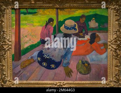 Paul Gauguin malt Siesta, 1902, Metropolitan Museum of Art, New York City, USA Stockfoto