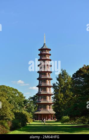 Große Pagode, Royal Botanic Gardens, Kew, London, Großbritannien Stockfoto