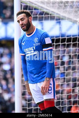 Glasgow, Großbritannien. 2. Januar 2023. Connor Goldson of Rangers während des Cinch-Premiership-Spiels im Ibrox Stadium, Glasgow. Der Bildausdruck sollte lauten: Neil Hanna/Sportimage Credit: Sportimage/Alamy Live News Stockfoto